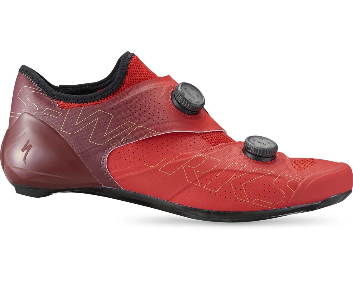Specialized S-Works Ares Road Shoes (Flo Red/Maroon) (36)